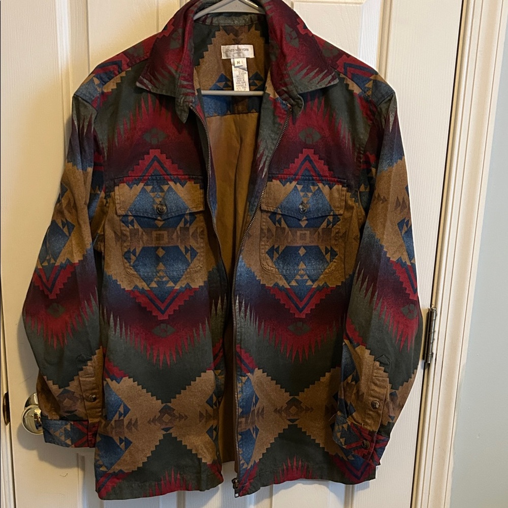 Men's Multicolor Geometric Jacket